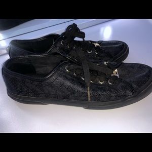 Michael Kors Black & Gold Tennis Shoes